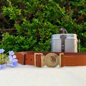 Swiss Boy Scout leather belt vintage